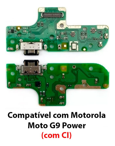 Placa Conector Carga Turbo Para Moto G9 Power Xt2091