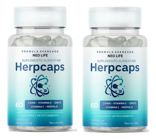 Herpcaps 1 Frasco 60 Cápsulas Frete Grátis Natural Natural