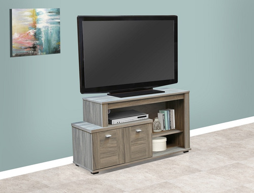 Mesa De Tv Garone Gris