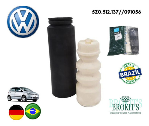 Kit Tope Amortiguador Trasero Vw Fox Crossfox Spacefox