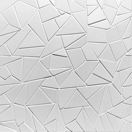 Panel Lámina Pvc Decorativo 3d Plastico Triangulo Sin Reliev