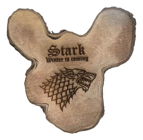 Game Of Thrones Retablo De Madera Artesanal Casa Stark