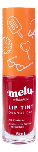Melu By Ruby Rose Lip Tint Longa Duração Tom Orange Day Orange Day