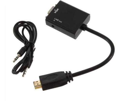 Cabo Adaptador Conversor Hdmi X Vga 15 Cm