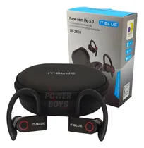Comprar Fone De Ouvido Gancho Tws Bluetooth Esporte Corrida Ciclismo Cor Preto Cor da luz Azul e Vermelho