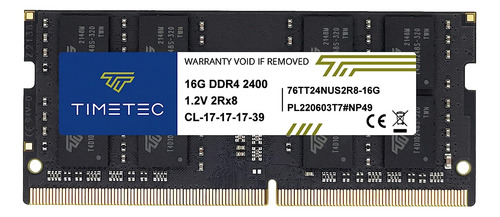 Timetec 16gb Ddr4 2400mhz Pc4-19200 No-ecc Sin Búfer 1....
