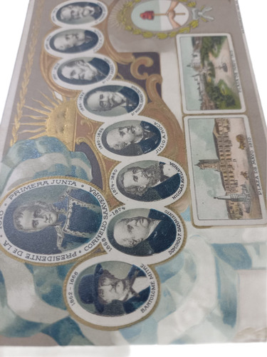 Tarjeta Postal Antigua Centenario Revolución De Mayo 1810 (Usado)