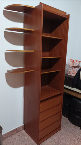 Mueble Modular Biblioteca Madera Caoba Marrón (Usado)