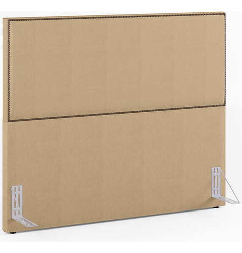 Cabeceira Cama Box Casal 140 Cm Vicenza Linho Bege Escuro