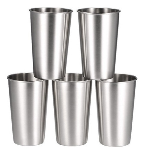 Jugo 5 Piezas Acero Inoxidable Pinta Copas Vaso De Cerveza T