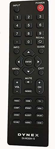 Control Remoto - Led Dynex Dx-rc01a-12 Dx-rc02a-12 Lcd Tv Re