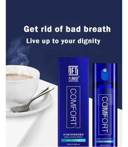 Espray Refrescante Oral J Breath, De Mal Olor, Halitosis Cle