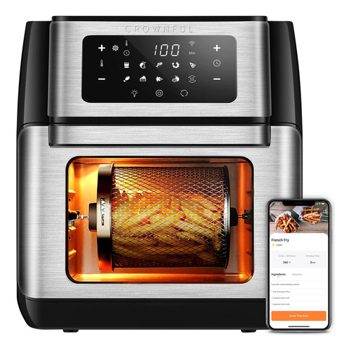 Crownful Freidora De Aire Inteligente, Horno Tostador De Co