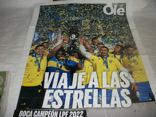 Poster Boca Campeon De La Liga Profesional 2022
