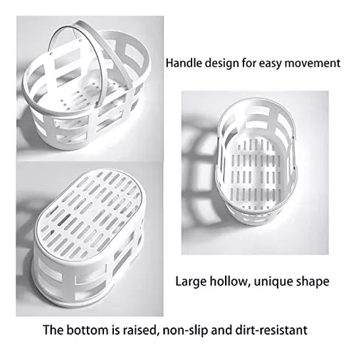 Anyoifax Organizador portátil de limpieza para ducha, cesta de