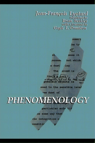 Phenomenology, De Jean-francois Lyotard. Editorial State University New York Press, Tapa Blanda En Inglés