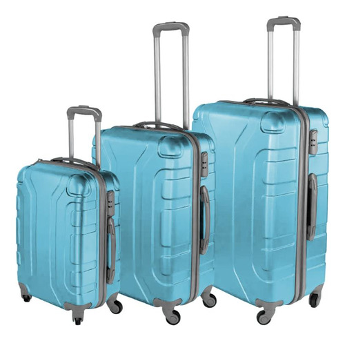 Set De 3 Valijas De Viaje Rígidas Arye Con Ruedas