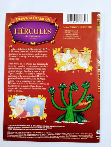 Cuento Infantil Dvd Nuevo Hércules Con Audio En Español