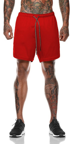 Pantalones Cortos Deportivos De Playa De Doble Capa De Talla