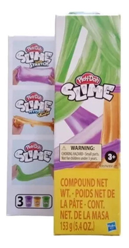 Slime Pack De 3 Potes