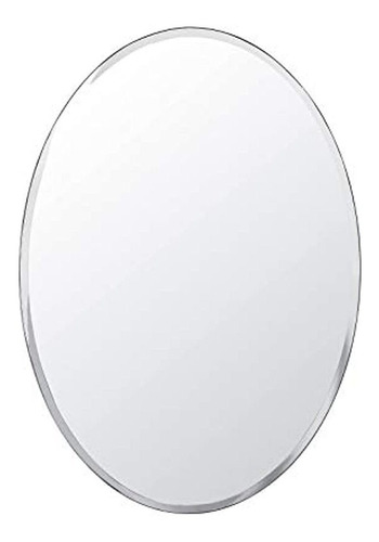 Espejo Ovalado Sin Marco Itrue De 24  X 36 , Espejo De Pared
