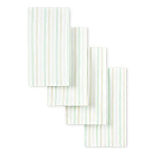 Juego De Servilletas Martha Stewart Daisy Stripe, Paquete De