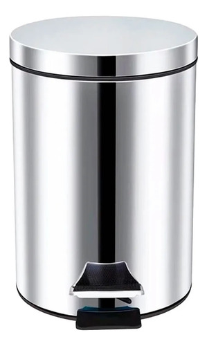Lixeira Inox 12 Litros Com Pedal E Cesto Removível