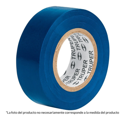 Cinta De Aislar 18m X 19mm, Azul 12505 Truper Pack 2 Pzs 