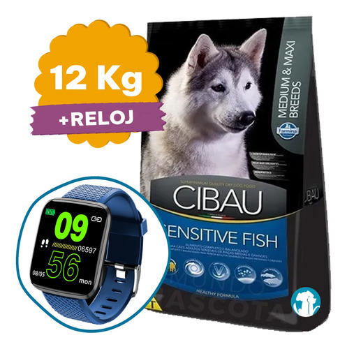 Cibau Alimento Sensitive Fish Perro Adulto 12 Kg + Regalo