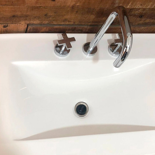 Imagen 4 de 10 de Combo Baño Inodoro Mochila Vanitory Espejo Completo Loza
