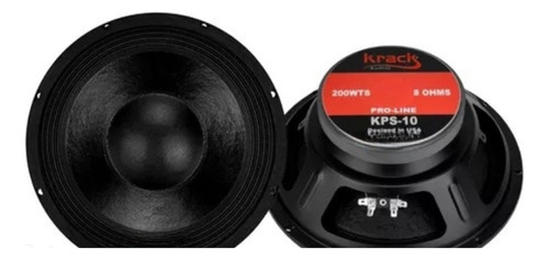 Par De Bocinas 10 Krack Audio Profesional 500w Lineales Color Negro