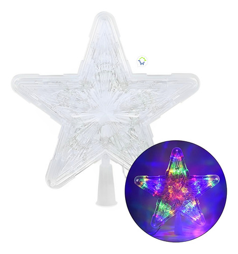 Estrella Árbol De Navidad Luz Led Grande Multicolor Ze-046