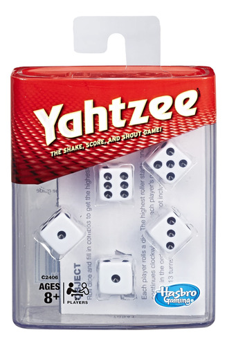 Hasbro Gaming Juego De Mesa Yahtzee Para 2 Jugadores