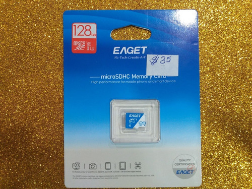Imagen 1 de 1 de Tarjeta De Memoria Micro Sd 128gb. Eaget