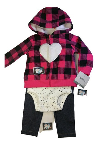 Conjunto Carter's Niña Bebé Talla 3 Y 12 Meses Térmico. 