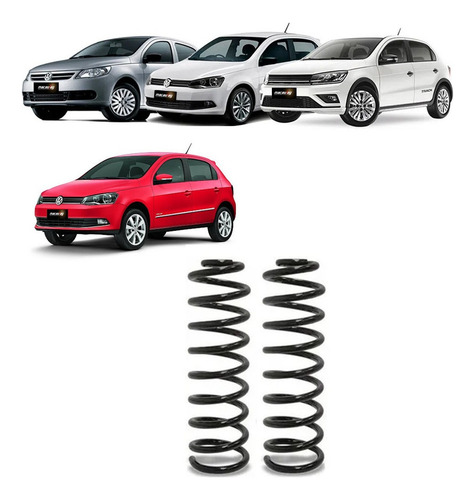 Jogo De Molas Suspensão Gol Voyage 2009 A 2023 Original Vw