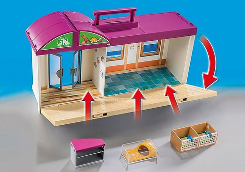 Imagen 4 de 4 de Playmobil Clinica Veterinaria 70146 City Life Ink Educando