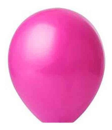 Balão Bexiga Cor Liso 8 Polegadas 20cm C/ 50 Uni. Happy Day Cor Fúcsia