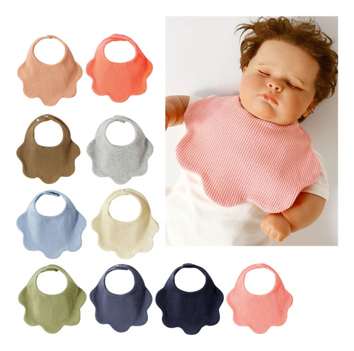 Baberos De Alimentación Para Bebés Con Baberos Multicolores