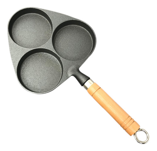 Imagen 2 de 9 de 3 Holes Egg Frying Pan Mold Pancake Omelet Cooking Pot Fryer