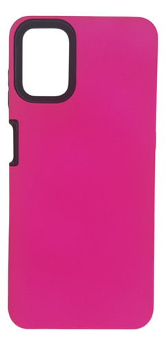 Funda Estuche Rígido Antigolpes Para Motorola G9 Plus Fucsia