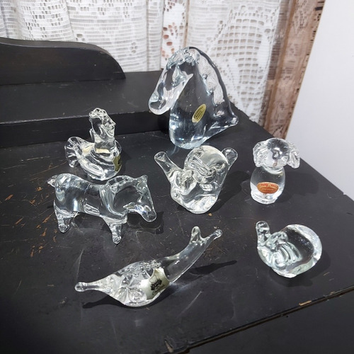 Imagem 1 de 8 de Lote Decoração Enfeite Cristal 7 Unidades