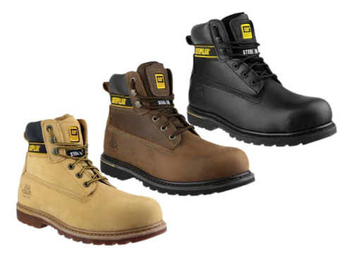 Caterpillar Holton Bota Industrial Steel Toe Suelagoodyear  