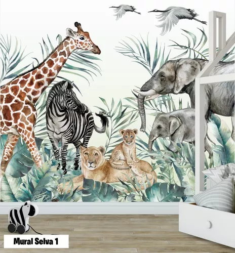 🥇 Vinilos decorativos y pegatinas infantiles animales en la selva 🥇