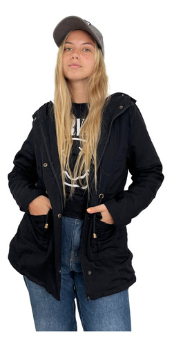 Customs Ba Camperas Mujer Campera Parka Invierno Larga Parch