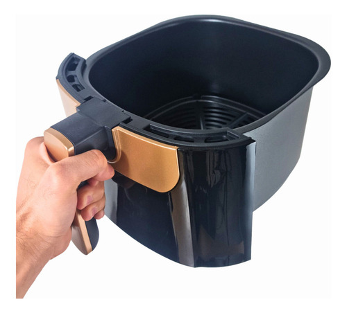 Air Fryer Gaabor Magno Af65m-bk01a 5,5l Preto/dourado Preto Com Dourado