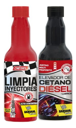 Kit Elevador De Cetano & Limpia Inyectores Diesel 250ml