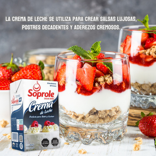 Crema De Leche Marca Soprole Para Batir Y Cocinar 1 Litro