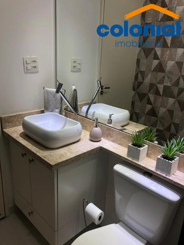 Imagem 2 de 14 de Apartamento 2 Quartos Com Suíte E Sala Ampliada No Grand Club Centro De Jundiaí - Ap01367 - 69405403