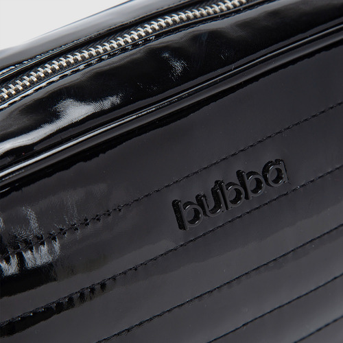 Bolsa Bandolera Crossbody Bubba Bags Purse Gloss Unisex Black Lisa Metalicos Negro